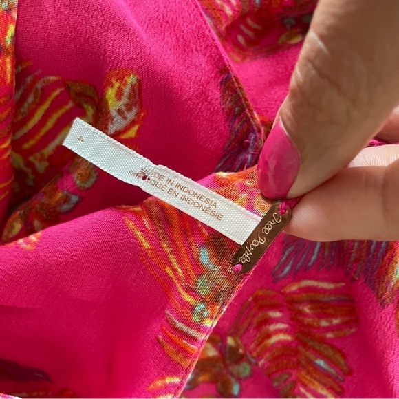 Free People Hot Pink Printed Hot Tropics Jumpsuit - Picture 10 of 16